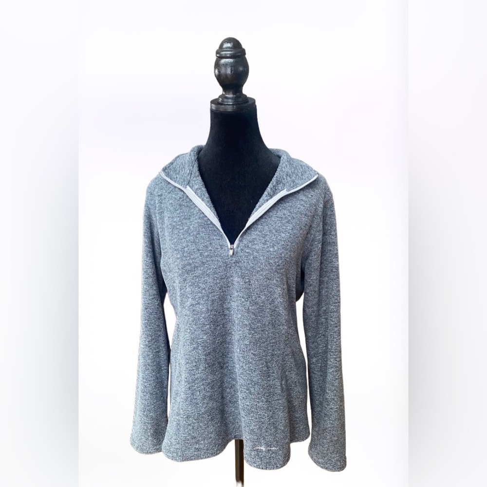 Eddie Bauer: Gray Fleece Pullover